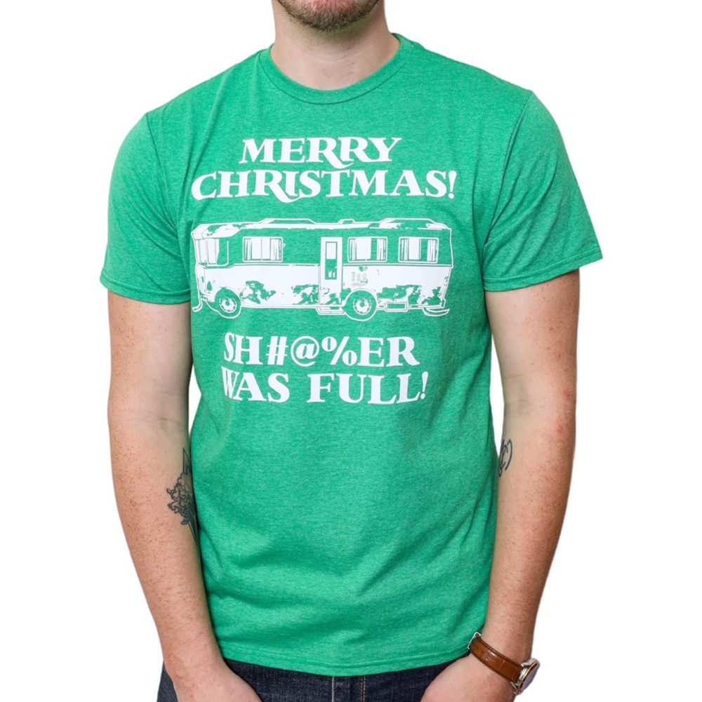 National Lampoon Christmas Vacation Sh#@%er was Full T-Shirt - Small‎